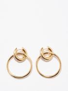 Otiumberg - Detachable-hoop 14kt Gold-vermeil Earrings - Womens - Gold Multi