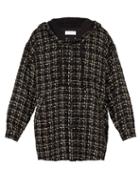 Matchesfashion.com Faith Connexion - Oversized Tweed Hooded Shirt - Mens - Black