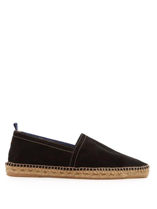 Matchesfashion.com Castaer - Suede Espadrilles - Mens - Black