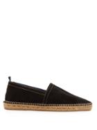 Matchesfashion.com Castaer - Suede Espadrilles - Mens - Black