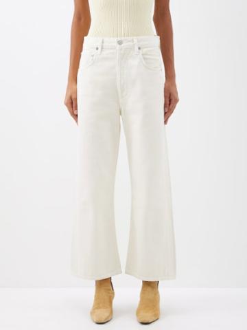 Citizens Of Humanity - Gaucho Vintage Cropped Wide-leg Jeans - Womens - Cream