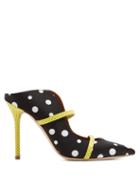 Matchesfashion.com Malone Souliers By Roy Luwolt - X Emanuel Ungaro Maureen Polka Dot Pumps - Womens - Black Multi