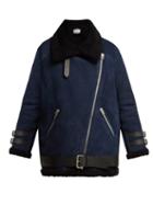 Matchesfashion.com Acne Studios - Velocite Shearling Jacket - Womens - Navy