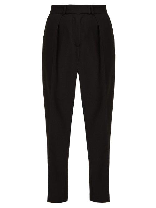 Matchesfashion.com A.p.c. - Straight Leg Crepe Trousers - Womens - Black