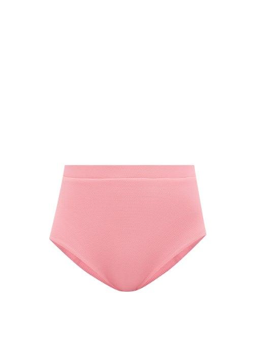 Cossie + Co - The Lucinda High-rise Bikini Briefs - Womens - Light Pink