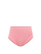 Cossie + Co - The Lucinda High-rise Bikini Briefs - Womens - Light Pink