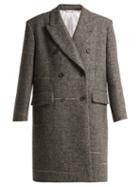 Matchesfashion.com Calvin Klein 205w39nyc - Oversized Double Breasted Wool Blend Coat - Womens - Grey
