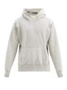 Matchesfashion.com Les Tien - Brushed-back Cotton-jersey Hooded Sweatshirt - Mens - Grey