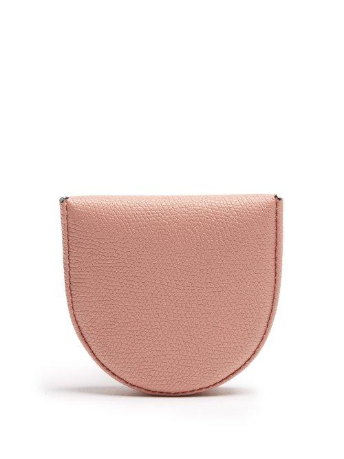 Matchesfashion.com Valextra - Grained Leather Coin Purse - Mens - Pink