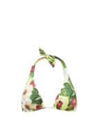 Matchesfashion.com Dolce & Gabbana - Floral-print Halterneck Bikini Top - Womens - Yellow Print