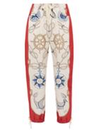 Matchesfashion.com Gucci - Nautical-print Technical Track Pants - Mens - White Multi