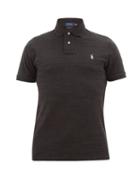 Matchesfashion.com Polo Ralph Lauren - Custom Slim-fit Cotton-piqu Polo Shirt - Mens - Black