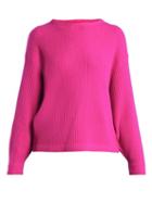 Matchesfashion.com Allude - Ribbed Knit Cashmere Sweater - Womens - Pink