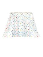 Matchesfashion.com Isolda - Fru Fru Caju Fruit Print Silk Top - Womens - White Multi