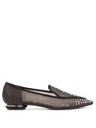 Matchesfashion.com Nicholas Kirkwood - Beya Crystal-embellished Mesh Loafers - Womens - Black