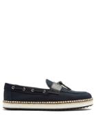 Dolce & Gabbana Leather-trimmed Canvas Loafers