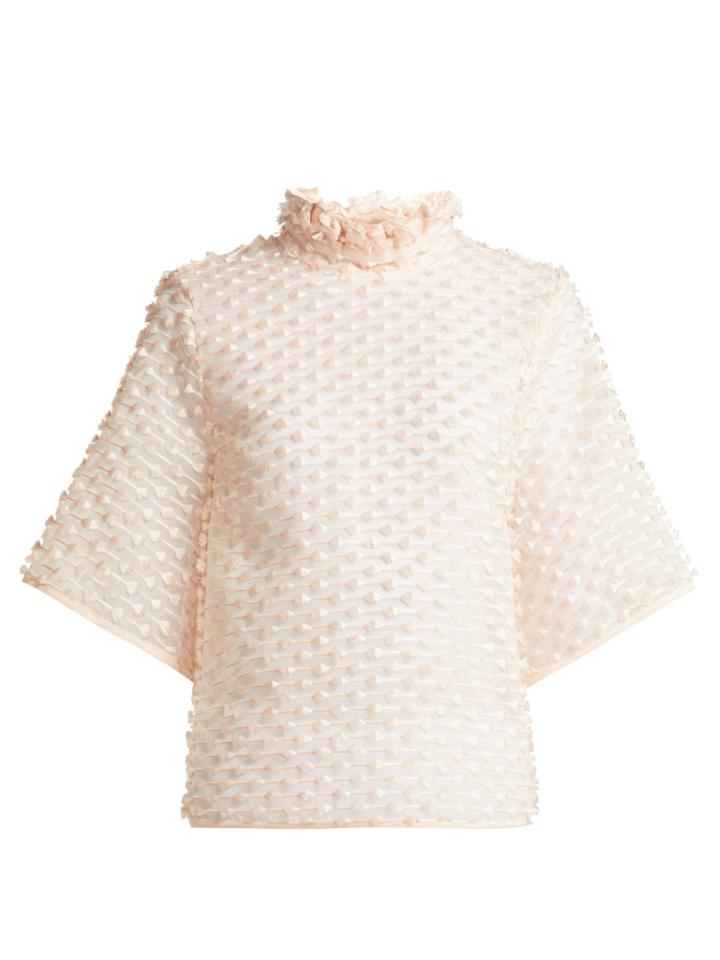 Cecilie Bahnsen Cara Fil Coup Chiffon Top