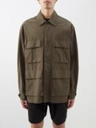 Raey - Multi Pocket Cotton Army Jacket - Mens - Light Green