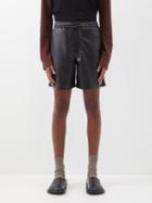 Nanushka - Doxxi Faux-leather Shorts - Mens - Black