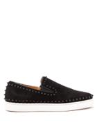 Christian Louboutin Roller-boat Spiked Slip-on Trainers