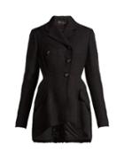 Matchesfashion.com Proenza Schouler - Double Breasted Tweed Blazer - Womens - Black