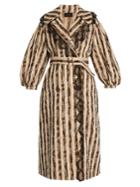 Simone Rocha Floral-print Tie-waist Shirtdress