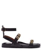 Matchesfashion.com Etro - Shell Studded Leather Sandals - Womens - Black