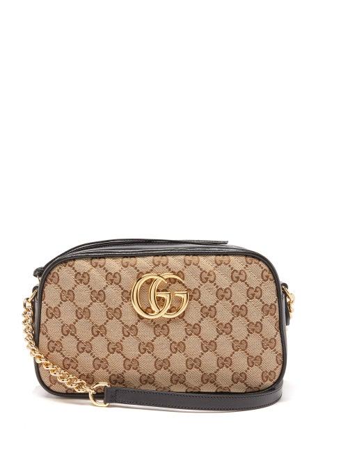 Gucci - Gg Marmont Jacquard Cross-body Bag - Womens - Beige Multi