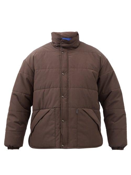 Acne Studios - Face Patch Oversized Padded Jacket - Mens - Brown