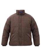 Acne Studios - Face Patch Oversized Padded Jacket - Mens - Brown