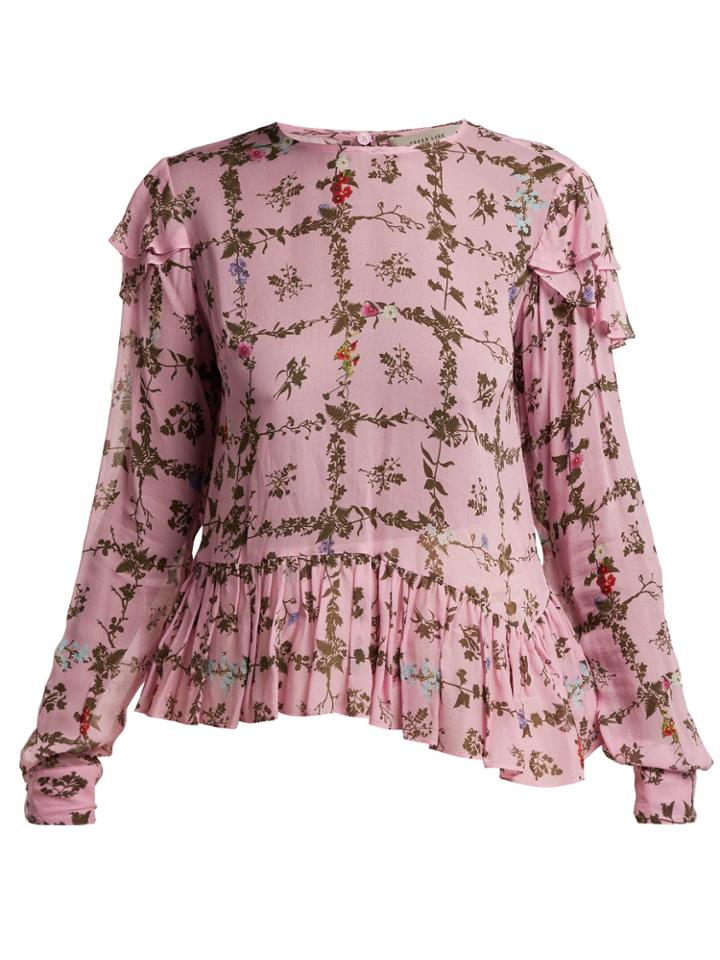 Preen Line Bryoni Botanic-print Top