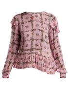 Preen Line Bryoni Botanic-print Top
