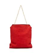 Matchesfashion.com The Row - Lunch Bag Suede Clutch - Womens - Red