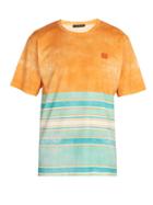 Matchesfashion.com Acne Studios - Striped Cotton T Shirt - Mens - Orange