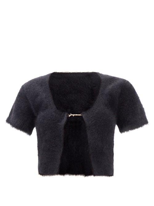 Jacquemus - Neve Logo-clasp Cardigan - Womens - Black