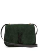 Matchesfashion.com Saint Laurent - Spontini Small Suede Cross Body Bag - Womens - Dark Green