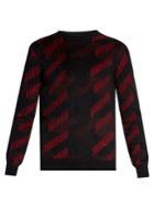 Saint Laurent Striped-intarsia Mohair-blend Sweater