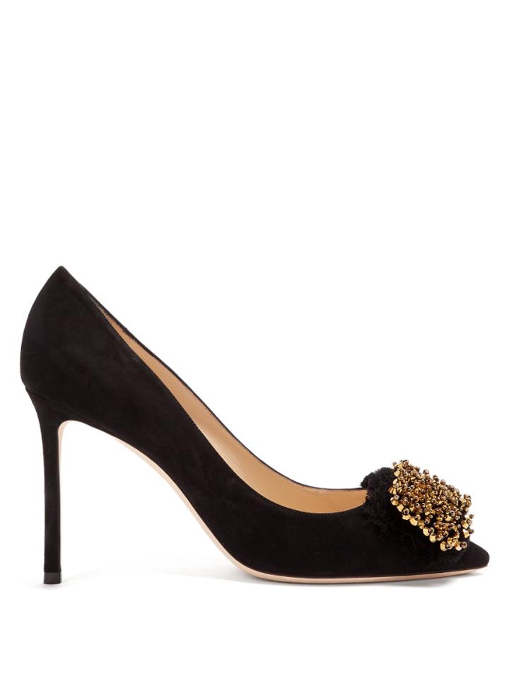 Jimmy Choo Thelma 85 Bead Embellished Pumps