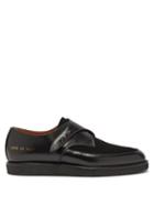 Matchesfashion.com Common Projects - Creeper Leather And Suede Monk Strap Shoes - Womens - Black