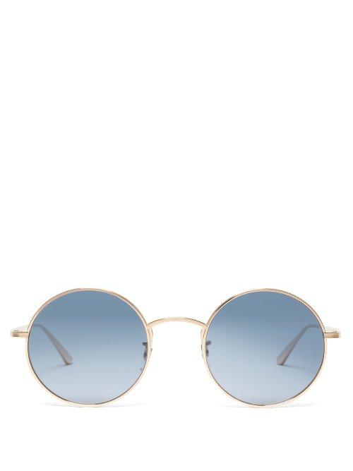 Matchesfashion.com The Row - X Oliver Peoples After Midnight Sunglasses - Womens - Gold