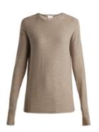 Matchesfashion.com Raey - Long Sleeved Slubby Cotton Jersey T Shirt - Womens - Grey