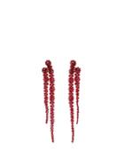 Matchesfashion.com Simone Rocha - Double Drip Crystal-embellished Earrings - Womens - Red