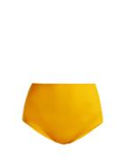 Matchesfashion.com Araks - Mallory High Waisted Bikini Briefs - Womens - Yellow