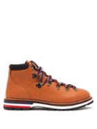 Matchesfashion.com Moncler - Peak Lace Up Leather Boots - Mens - Brown Multi