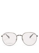 Matchesfashion.com Givenchy - Studded Round Metal Glasses - Mens - Silver