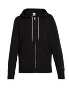 Matchesfashion.com Rag & Bone - Zip Through Cotton Jersey Hooded Sweatshirt - Mens - Black