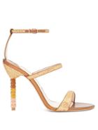 Matchesfashion.com Sophia Webster - Rosalind Crystal Embellished Leather Sandals - Womens - Bronze