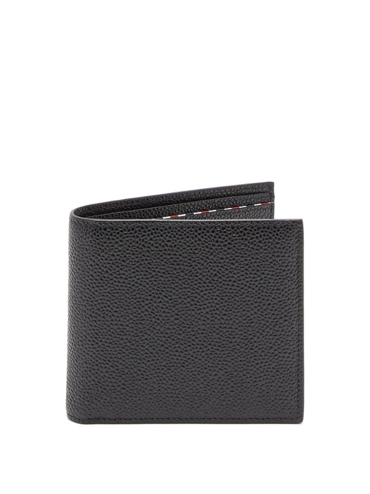 Thom Browne Bi-fold Pebbled-leather Cardholder