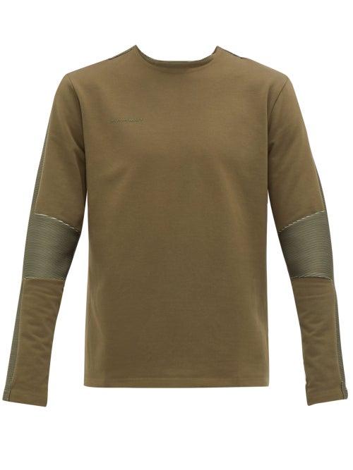 Matchesfashion.com Mammut Delta X - Zun Ml Long Sleeved Cotton Blend Top - Mens - Khaki