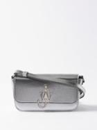 Jw Anderson - Anchor Chain-link Leather Cross-body Bag - Womens - Silver